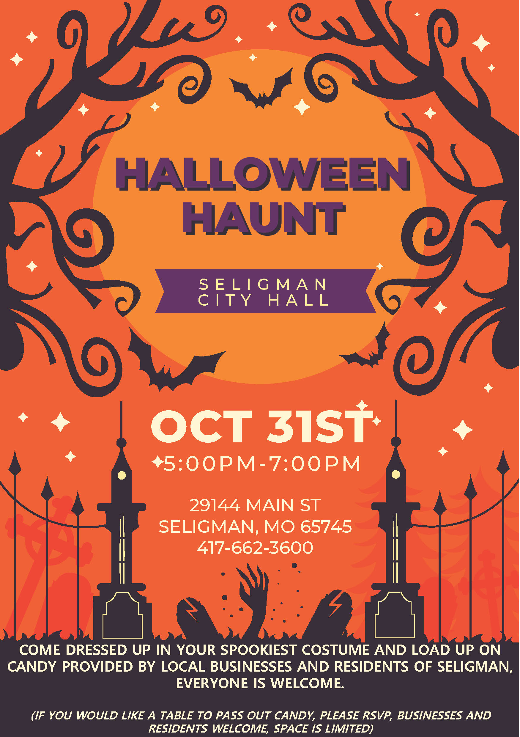 Haunt City Hall Flyer